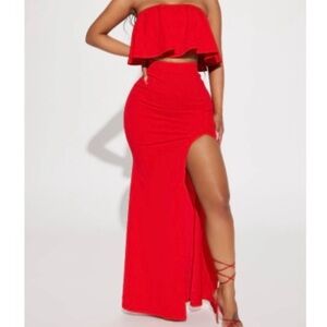 2 piece maxi skirt set